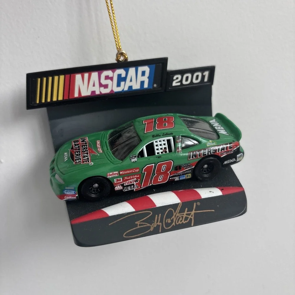 2001 Trevco Bobby Labonte Interstate Batteries #18 NASCAR Christmas Ornament